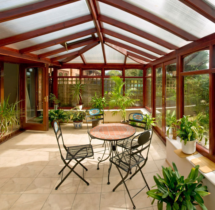 Solarium roof panels